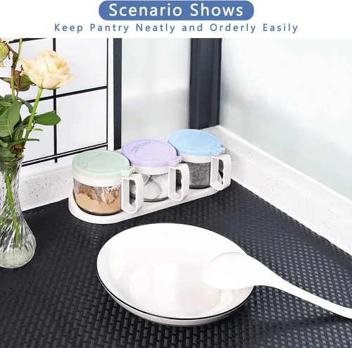 Miniatura 6 de HooTown Shelf Liner - Alfombrillas para cajones de gabinete de cocina, 11.8 pulgadas de ancho x 78.7 pulgadas de largo, vinilo no adhesivo EVA