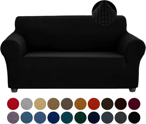 Miniatura 10 de Joccun Funda Elástica para Silla Sofá, Funda de Sofá de 1 Pieza Tela Jacquard de Spandex con Parte Inferior Elástica, Protector de Muebles Lavable