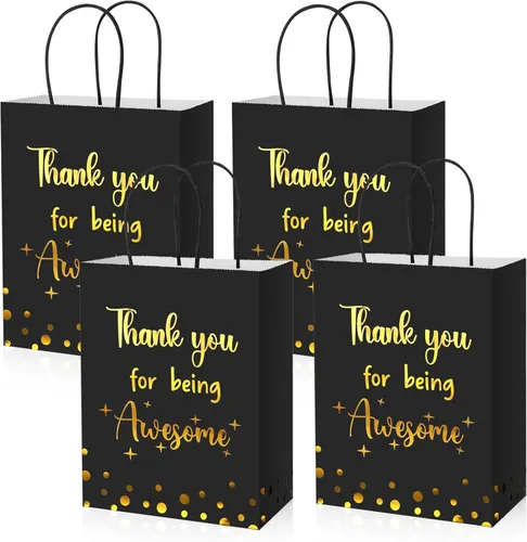 Miniatura 11 de Ctosree 20 bolsas de papel de regalo de agradecimiento para empleados, compañeros de trabajo, colega de trabajo con asas para colega