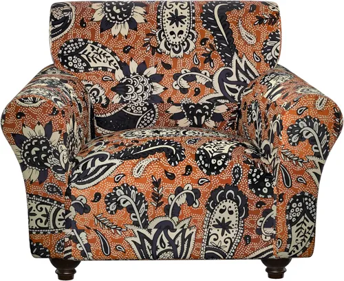 Miniatura 14 de Fundas elásticas para silla, fundas elásticas para sillón de 2 piezas, fundas de sofá lavables con diseño floral para sillón, protector de muebles