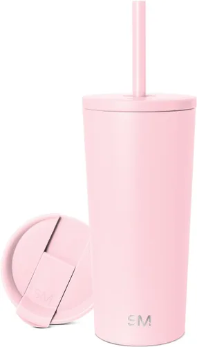 Miniatura 55 de Simple Modern- Vaso con aislamiento, c/tapa y pajilla Taza de viaje Botella de agua de ac. inox. reutilizable Unisex Colecc. Classic 24 oz