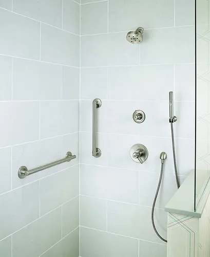 Miniatura 2 de DELTA FAUCET 41824-SS Barra de agarre contemporánea con montaje oculto, 24 pulgadas, acero inoxidable Acero inoxidable brillante