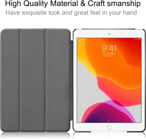 Miniatura 3 de Funda para Apple iPad 10.2 de 9ª/8ª/7ª generación (2021/2020/2019) con función de encendido y apagado automático, ultra fina y ligera, soporte