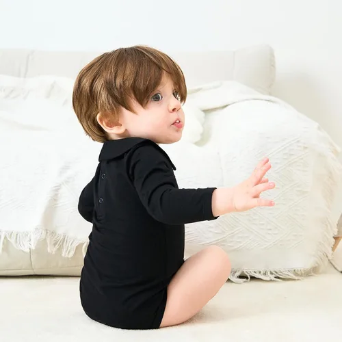 Miniatura 176 de pureborn Mameluco de algodón súper suave para bebés niños y niñas de 0 a 24 meses