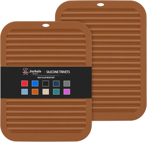 Joyhalo Almohadillas de silicona para salvamanteles, porta ollas, almohadillas calientes, porta platos, almohadilla de agarre, pelador de ajo,