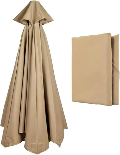 Miniatura 8 de KADEUX Toldo protector UV, toldo de repuesto de tela para parasol, toldo de repuesto para sombrilla colgante de patio, 6 varillas / 8 varillas, 9