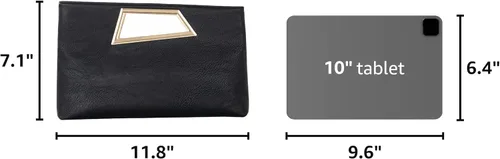 Miniatura 3 de Bolso de mano Coucoland para mujer - Bolsos de noche de cuero PU con purpurina de moda para fiesta de boda, uso diario PU Leather