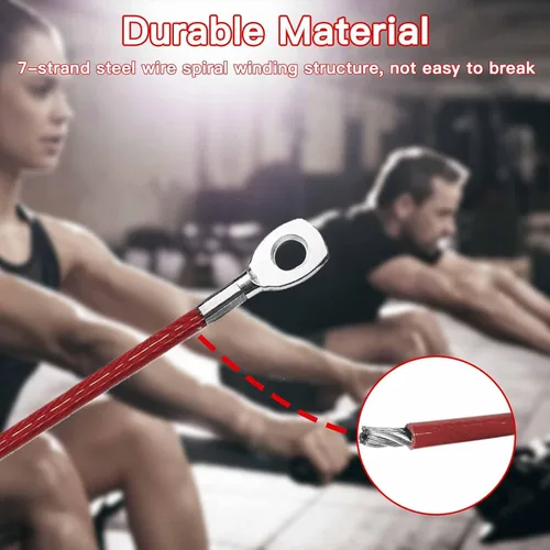 Miniatura 4 de Replacement Cables for Home Gym, Fitness Pulley Cable, Weight Machine Replacement Cable -Thick 5mm(0.2inch) Heavy Duty Steel Wire Rope for Home Gym