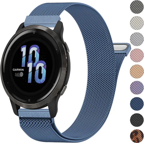 Miniatura 11 de 18mm Bandas de metal para Garmin Venu 3S / Venu 4 41mm / Venu 2S / Vivoactive 4S / Vivomove 3S / Forerunner 265s Correas de reloj, Correa de muñeca