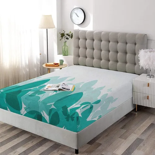 Miniatura 20 de Juego de sábanas decorativas tamaño individual XL, juego de sábanas bajeras con bolsillos profundos de cactus y 2 fundas de almohada