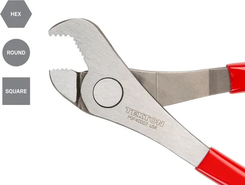Miniatura 5 de TEKTON Alicates de mandíbula de tuerca de 7-3/4 pulgadas PGF40007 Fabricado en Estados Unidos