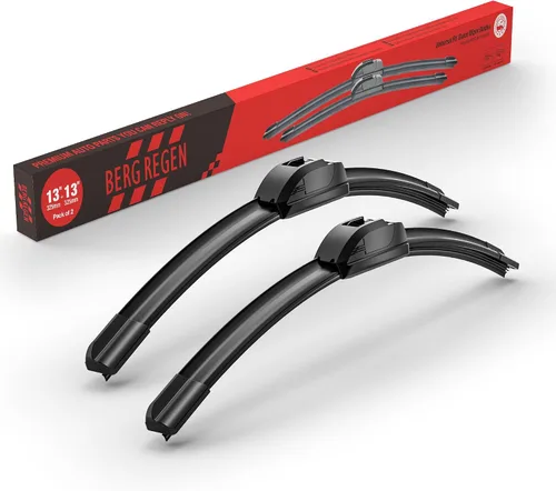 BERG REGEN Escobillas de limpiaparabrisas de 13 + 13 pulgadas de repuesto para Jeep Wrangler 1997-2006, calidad original de equipo original (juego