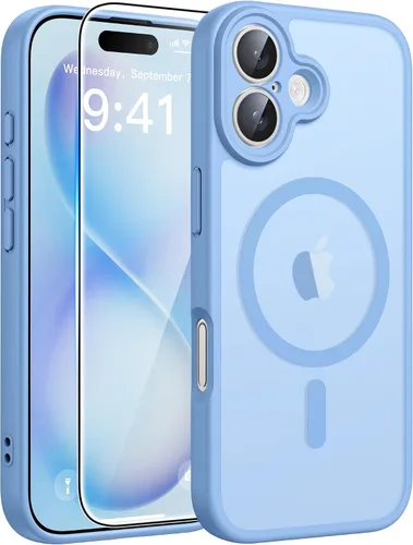 Miniatura 208 de FNTCASE - Funda para iPhone 16 Pro: magnética, mate, translúcida, de grado militar, protectora contra caídas, resistente, fina, duradera y a prueba