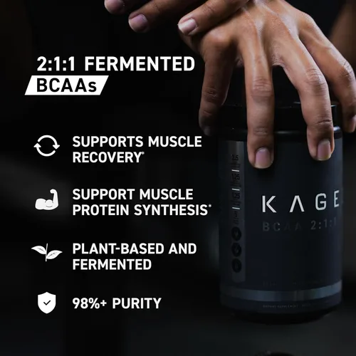 Miniatura 4 de BCAA en polvo, aminoácidos Kaged BCAA Aminoácidos, fermentados, a base de plantas y veganos, aminoácidos de cadena ramificada, 0.18 oz de BCAA sin