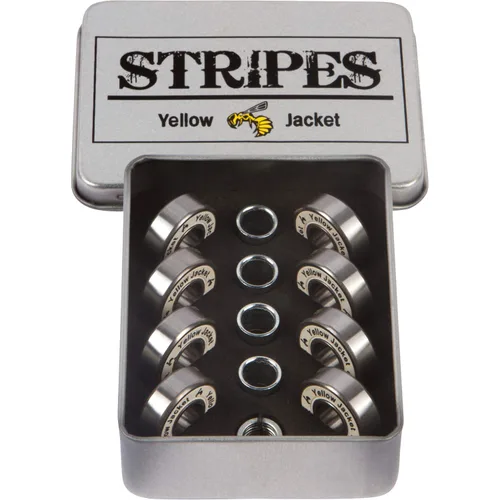 Miniatura 12 de Yellow Jacket - Rodamientos premium para patineta y longboard, profesionales, 608, ABEC 9, naranja tropical (paquete de 8)