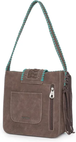 Miniatura 4 de Montana West Western Hobo - Bolso de mano para mujer, con cartera