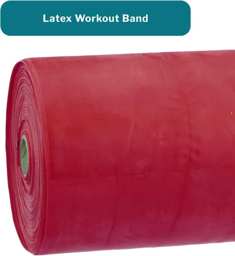 Miniatura 6 de McKesson Can Do - Banda de resistencia para ejercicio, bandas de entrenamiento para terapia física, color rojo, resistencia a la luz, 5 pulgadas x