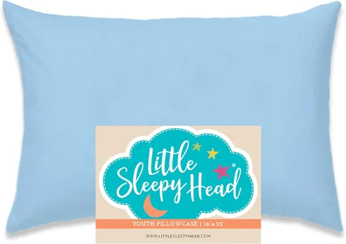 Miniatura 15 de Little Sleepy Head Funda de almohada para niños pequeños, 100% algodón y funda de almohada hipoalergénica para almohada de niños pequeños, funda