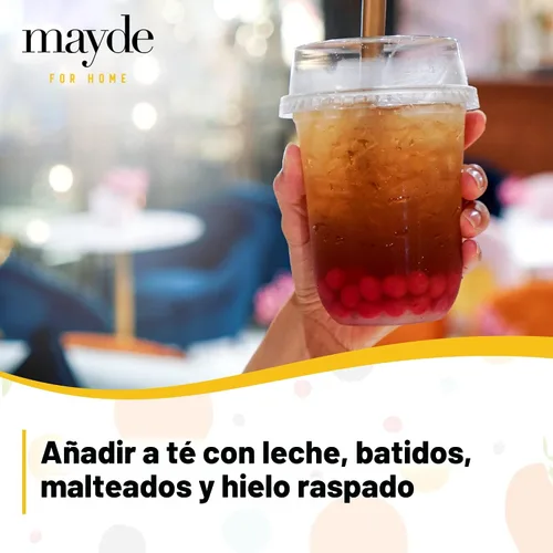 Miniatura 3 de Mayde Bursting Popping Boba Pearls, fresa, mango, fruta de la pasión, kiwi, arándanos, granada, kit de fiesta de 6 sabores (17.28 oz, paquete de 6)