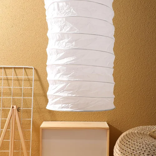 Miniatura 7 de Pantalla de pie – Lámpara de pie de papel de estilo nórdico para sala de estar, dormitorio, decoración de hotel, 36, 22 x 8, 66 pulgadas, cubierta