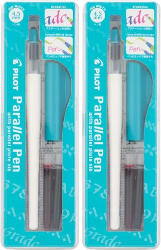 Miniatura 8 de Pilot Parallel Pen Juego de bolígrafo para caligrafía de 2 colores, Rojo/Azul