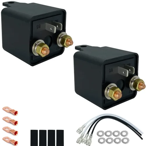 Miniatura 7 de Relé 200A, 12V de servicio continuo SPST de 4 pines, relé de alta potencia