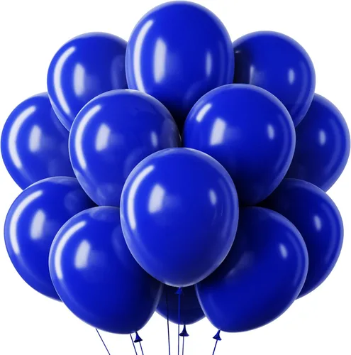Miniatura 23 de RUBFAC 65 piezas de globos de 12 pulgadas, kit de globos rojos, negros y blancos con confeti y cintas para cumpleaños, bodas, baby shower, Negro