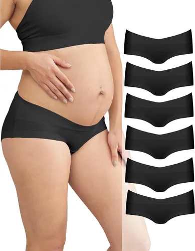 Miniatura 7 de Intimate Portal Ropa Interior de Maternidad de Algodón para Embarazo Posparto Calzones Debajo del Vientre Estilo Boyshort