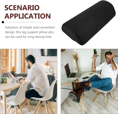 Miniatura 5 de Healifty Almohada ergonómica para piernas para dormir, cojín de apoyo de rodilla semi rollo de 15.74 x 7.87 x 3.93 pulgadas, cómoda elevación
