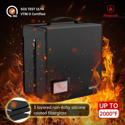 Miniatura 6 de ENGPOW Caja de almacenamiento de fotos ignífuga+estuche de CD ignífugo