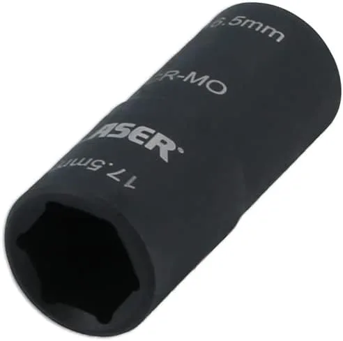 Miniatura 3 de Laser Herramientas 8213 doble extremo dañado rueda tuerca zócalo 0.650x0.689 in