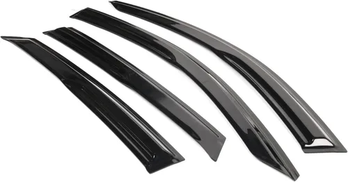 Miniatura 8 de IKON MOTORSPORTS, Viseras de ventana compatibles con Hyundai Elantra Sedan 2021-2023, 4 viseras de ventana, deflector de protección contra