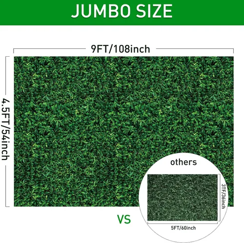 Miniatura 2 de Tatuo 1 Piezas Telón de Fondo de Hojas Verdes Jumbo para Fotografía Hoja 3D Impermeable Hojas de Árbol Fondo Accesorio para Cabina de Fotos Manteles