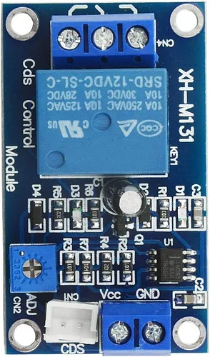 Miniatura 4 de 4 unids XH-M131 módulo de control automático de luz 12V relé de control de luz interruptor de luz módulo de resistencia fotosensible