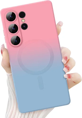 Miniatura 11 de Newseego Funda magnética para Samsung Galaxy S22 5G, funda de silicona líquida suave de lujo, antiarañazos, a prueba de golpes, protector completo
