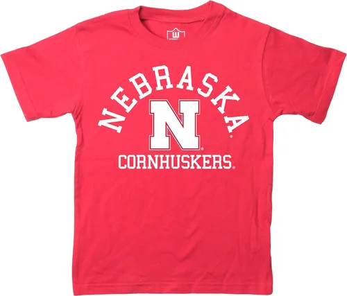 Miniatura 102 de Wes and Willy Camiseta de algodón orgánico de manga corta para niños de la NCAA rutgers scarlet knights rojo