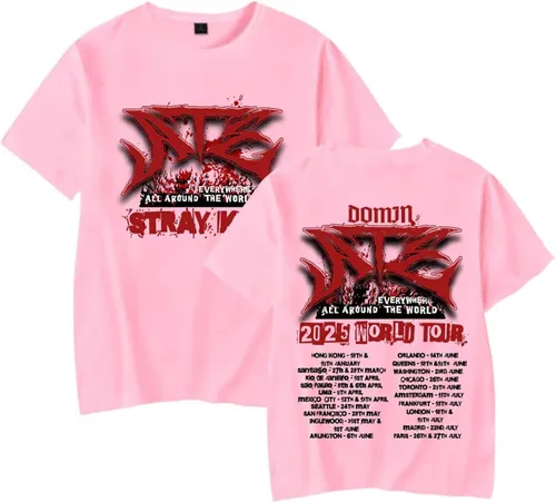 Miniatura 10 de KPOP Skz Merch Camiseta Nuevo Álbum Oddinary Jisung Felix Hyunjin Woojin Minho Changbin Camiseta Unisex Top