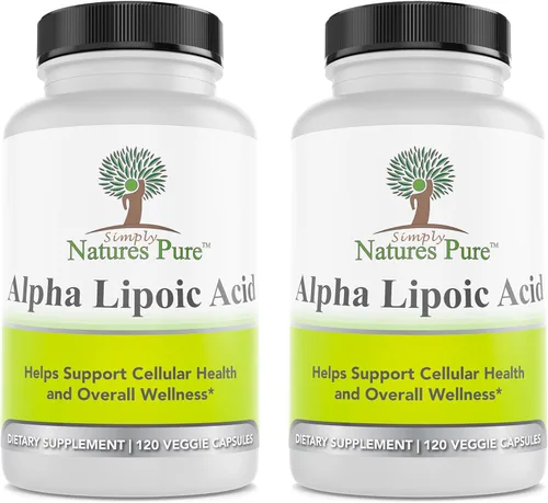 Miniatura 9 de Simply Nature's Pure - Ácido alfa lipoico 600 mg, 120 cápsulas vegetarianas, RLA R-LA R-lipoico S-lipoico, ALA, ácido tióctico, 4 meses de suministro
