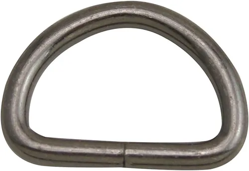 Miniatura 6 de Wuuycoky Gunmetal D Rings Buckles D-ring Non-welded For Webbing Straps 0.5"/ 0.6"/ 0.8"/ 1"/ 1.25"/ 1.5"/ 2" Optional 6 piezas de plomizo