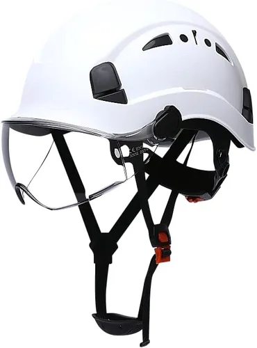 Miniatura 14 de Cascos De Construcción Casco de Seguridad con Visera 6 Puntos Ajustable Suspensión ANSI Z89.1 Tipo I Clase C Hardhats, Cascos De Construcción
