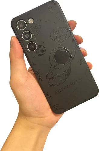 Miniatura 31 de Yonds Queen Funda ultra linda para Samsung Galaxy S22, diseño de astronauta de dibujos animados, diseño de cohete espacial, cubierta de parachoques