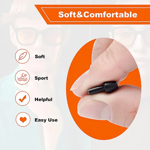 Miniatura 3 de SMARTTOP Stick on - Almohadillas adhesivas para la nariz de 0.098 pulgadas (0.098 in) de silicona antideslizante, almohadillas para la nariz