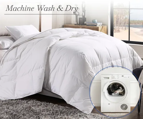 Miniatura 7 de California Design Den Relleno de edredón de tamaño Queen – Acogedor plumón alternativo de lujo, acolchado extra esponjoso, suave y fresco, lavable a
