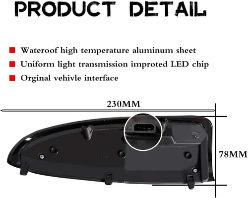 Miniatura 5 de para 2003 2004 2005 2006 2007 Ford F250 F350 F450 F550 F650 Super Duty y 2000-2005 Ford Excursion Luz de Señal de Giro de Lente Ámbar LED Marcador