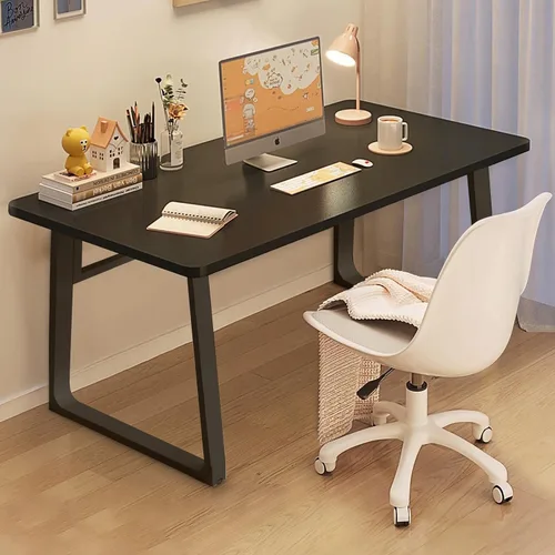 Miniatura 10 de Escritorio moderno de 31.5 pulgadas, mesa de computadora de estilo simple, escritorio de oficina industrial, color blanco