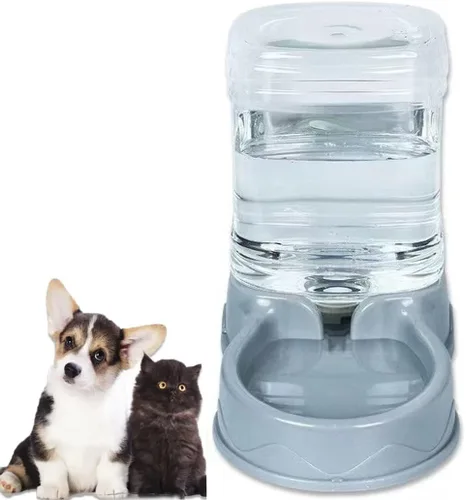Tazón de alimentación para mascotas y dispensador de agua con contenedor de almacenamiento recargable, autodisponible, comedero para gatos de gran