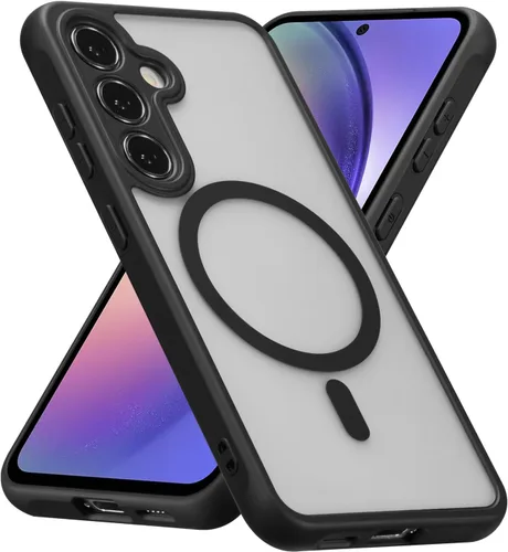 Miniatura 7 de RALEAVO - Funda magnética para Samsung Galaxy S22 [Compatible con Magsafe], cubierta mate y brillante delgada, parte trasera de policarbonato duro