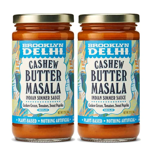Miniatura 19 de Brooklyn Delhi Masala de mantequilla de anacardo - Salsa india a fuego lento con tomates crema de anacardo, pimentón dulce, 12 onzas, lo