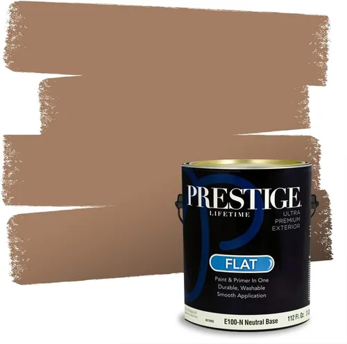 Miniatura 13 de PRESTIGE Pintura exterior e imprimación en uno, bronceado Aberdeen, plano, 1 galón