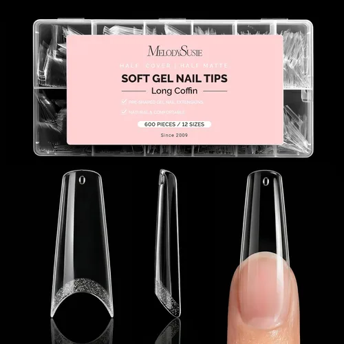 Miniatura 15 de MelodySusie Pegamento de uñas de gel 9 en 1 sin TPO para puntas de uñas postizas, 2 unidades de 0.5 fl oz de luz UV de larga duración requerida